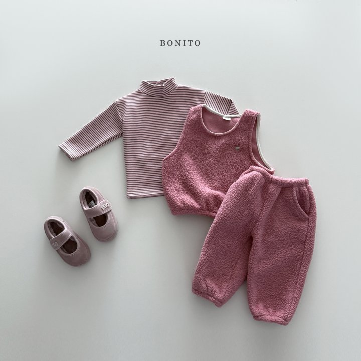 Bonito - Korean Children Fashion - #fashionkids - Fluffy Vest Set - 7