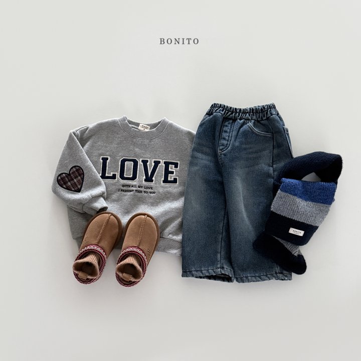 Bonito - Korean Children Fashion - #fashionkids - Thick Padded Denim Pants - 5