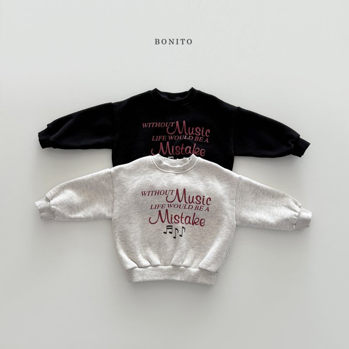 Bonito - Korean Children Fashion - #fashionkids - Music Sweatshirt
