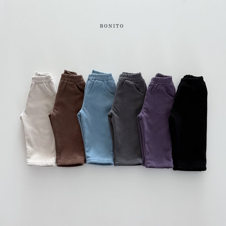 Bonito - Korean Children Fashion - #kidsshorts - Thick Corduroy Fleece Pants