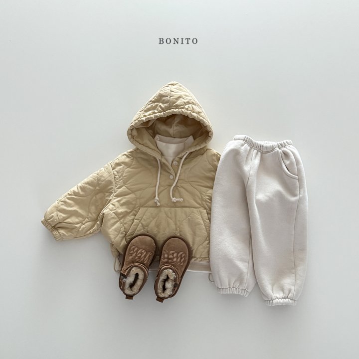 Bonito - Korean Children Fashion - #kidsshorts - Quilted Hoodie - 7
