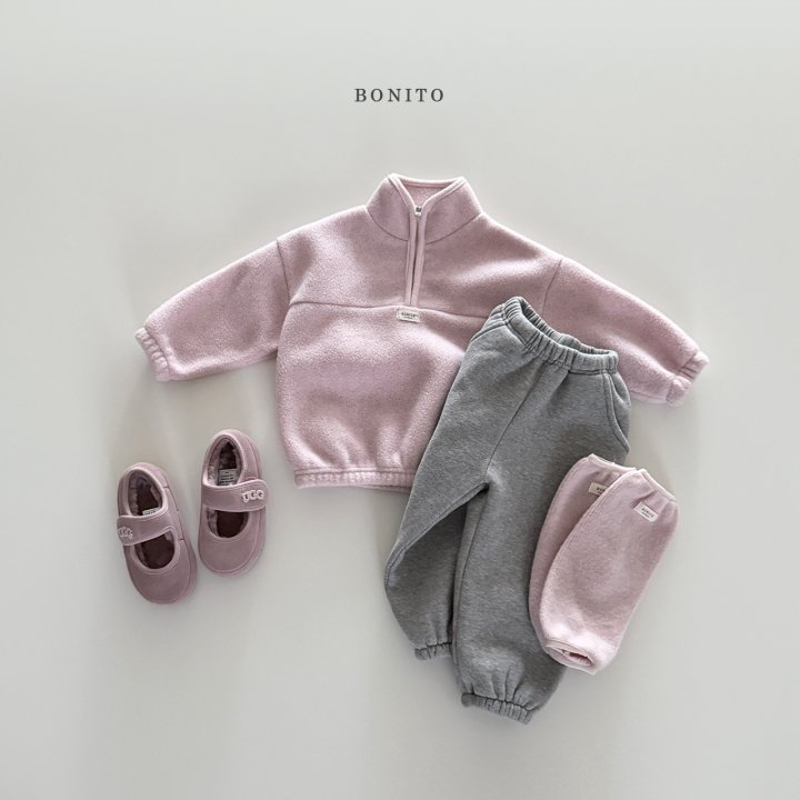 Bonito - Korean Children Fashion - #kidsshorts - Cotton Candy Half Zip-Up - 6