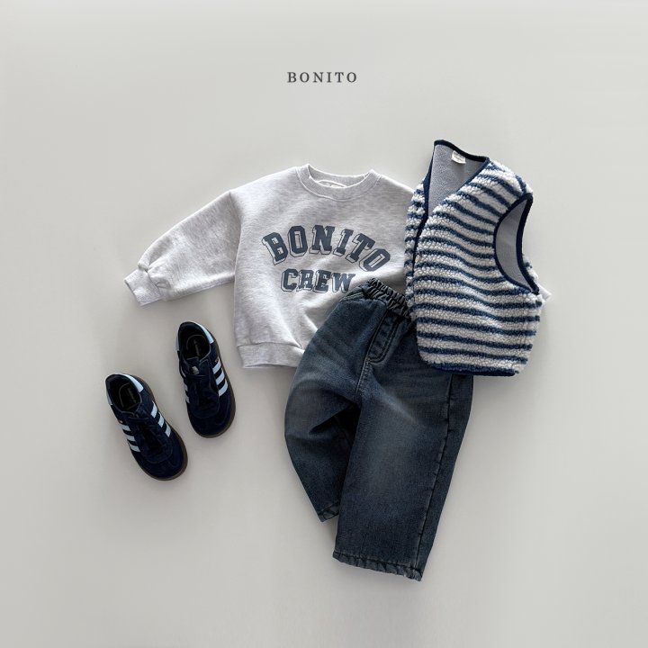 Bonito - Korean Children Fashion - #kidsshorts - Fleece Stripe Vest - 5