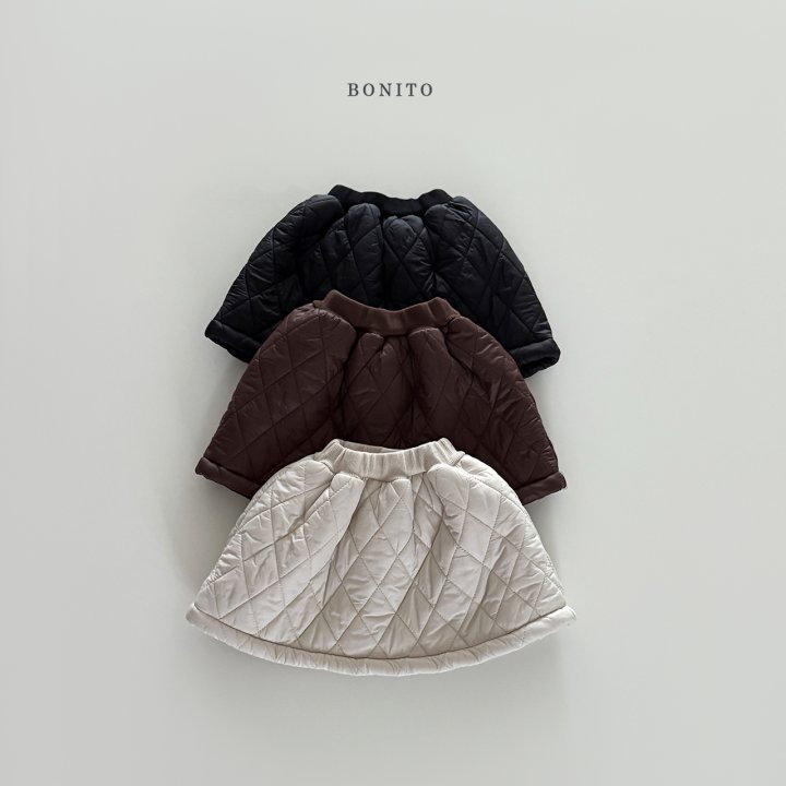 Bonito - Korean Children Fashion - #kidsstore - Quilted Fleece Skirt