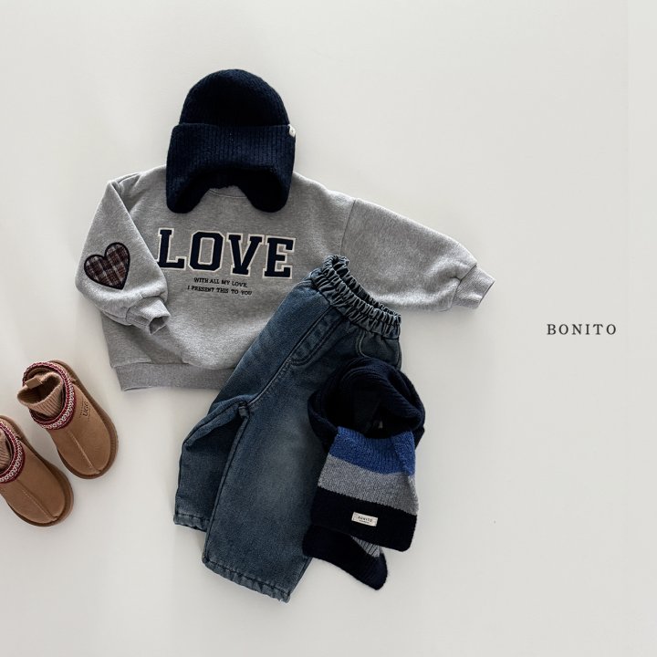 Bonito - Korean Children Fashion - #kidsstore - Love Heart Sweatshirt - 10