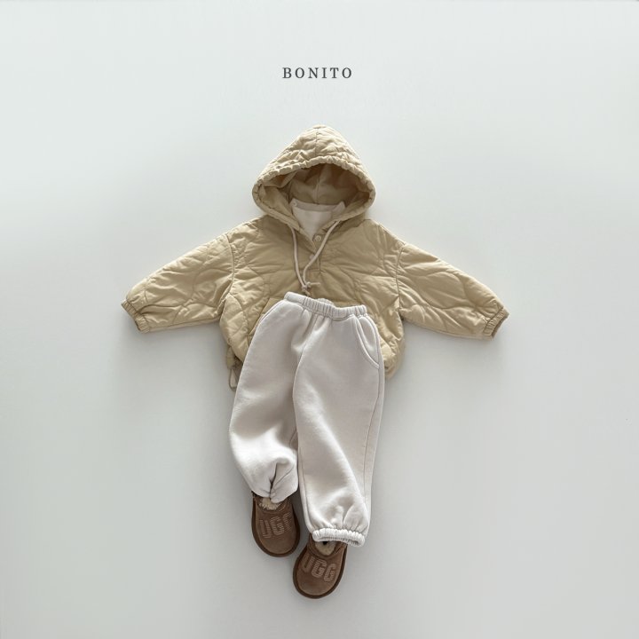 Bonito - Korean Children Fashion - #kidsstore - Quilted Hoodie - 8