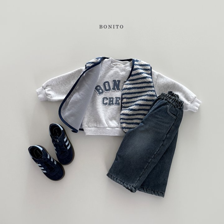 Bonito - Korean Children Fashion - #kidsstore - Fleece Stripe Vest - 6