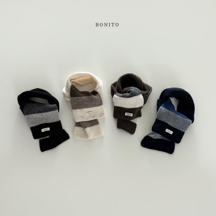 Bonito - Korean Children Fashion - #kidsstore - Color Knit Muffler