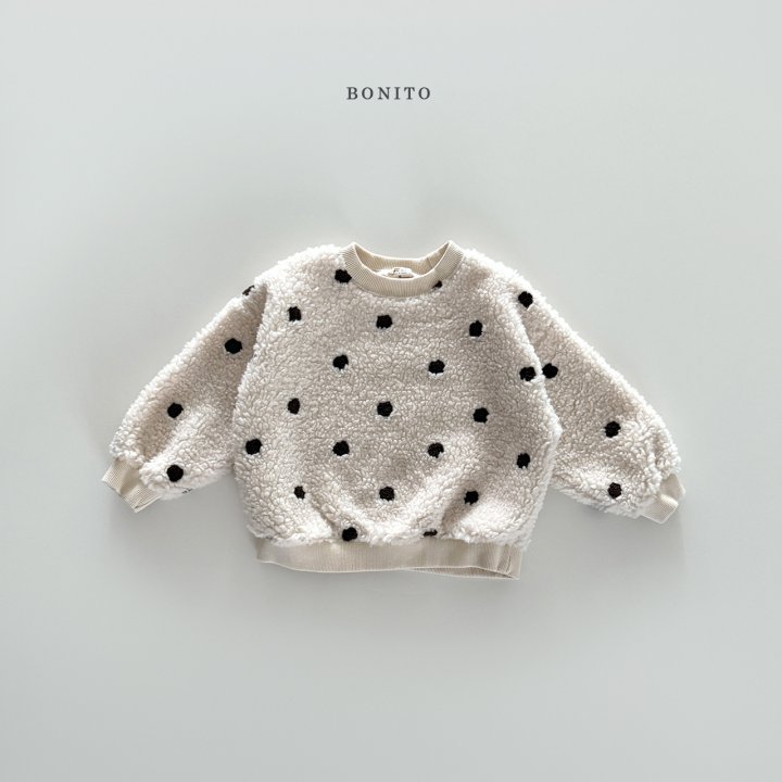 Bonito - Korean Children Fashion - #kidzfashiontrend - Dot Fleece Sweatshirt - 5