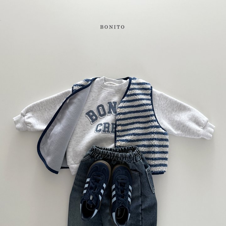 Bonito - Korean Children Fashion - #kidzfashiontrend - Fleece Stripe Vest - 7
