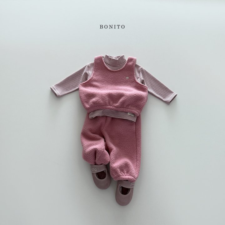 Bonito - Korean Children Fashion - #kidzfashiontrend - Fluffy Vest Set - 10