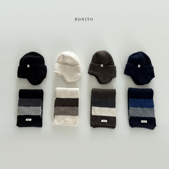 Bonito - Korean Children Fashion - #kidzfashiontrend - Color Knit Muffler - 2