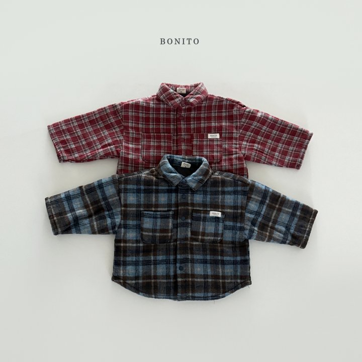 Bonito - Korean Children Fashion - #kidzfashiontrend - Check Bonding Shirt