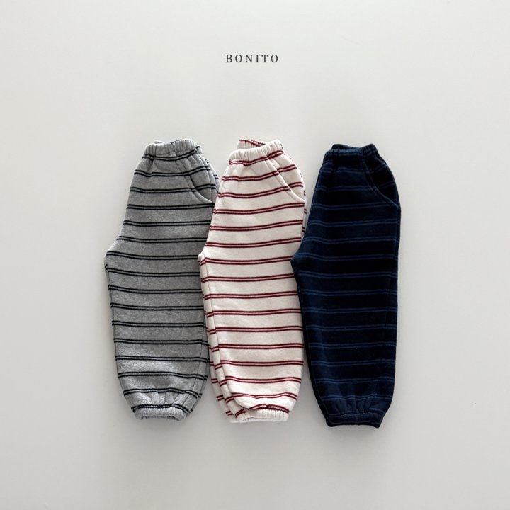 Bonito - Korean Children Fashion - #littlefashionista - Double Stripe Jogger Pants