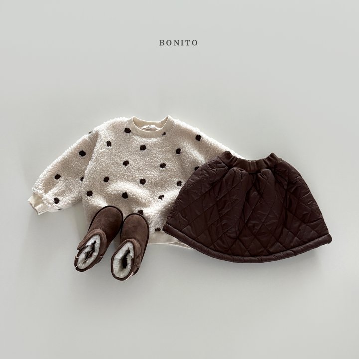 Bonito - Korean Children Fashion - #littlefashionista - Dot Fleece Sweatshirt - 7