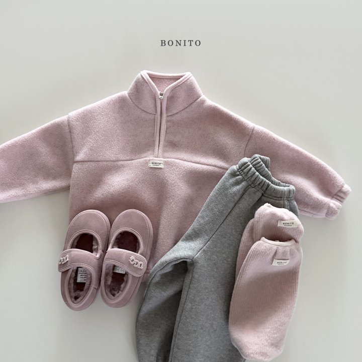Bonito - Korean Children Fashion - #littlefashionista - Cotton Candy Half Zip-Up - 10