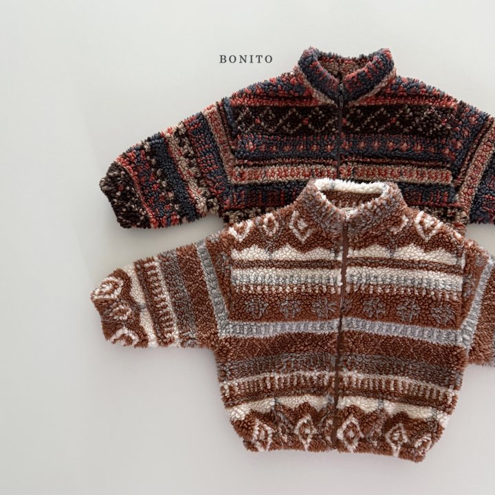 Bonito - Korean Children Fashion - #littlefashionista - Nordic Fleece Zip-Up - 3