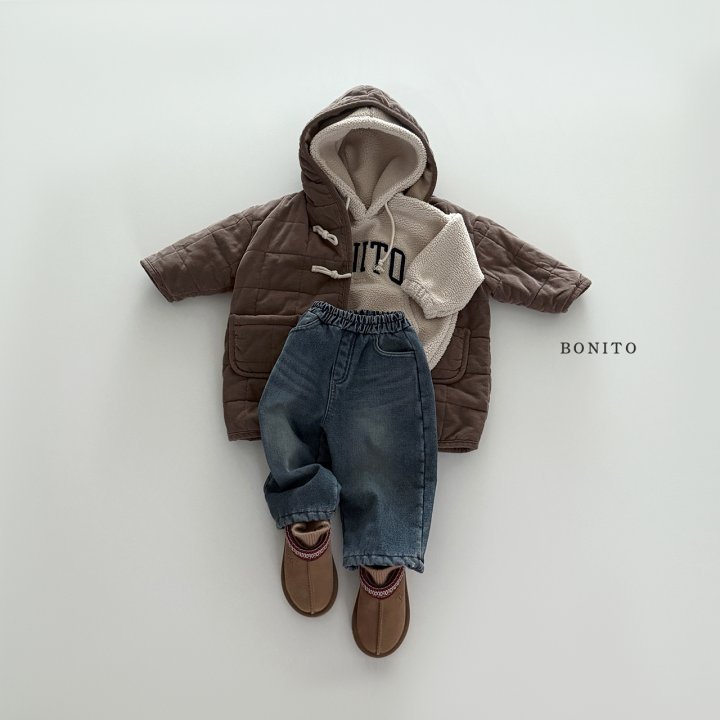 Bonito - Korean Children Fashion - #littlefashionista - Thick Padded Denim Pants - 10