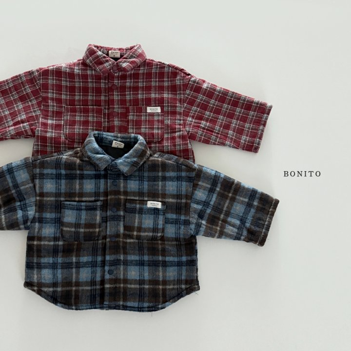Bonito - Korean Children Fashion - #littlefashionista - Check Bonding Shirt - 3