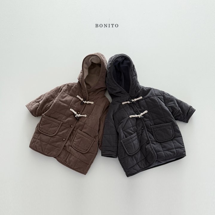 Bonito - Korean Children Fashion - #littlefashionista - Corduroy Quilted Toggle Coat (Kids)
