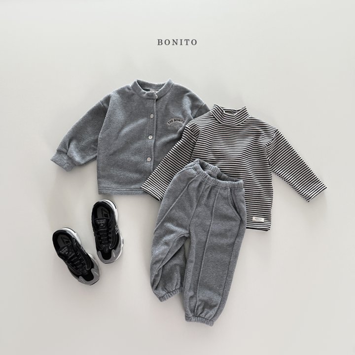 Bonito - Korean Children Fashion - #magicofchildhood - Winter Cardigan Jogger Set - 5