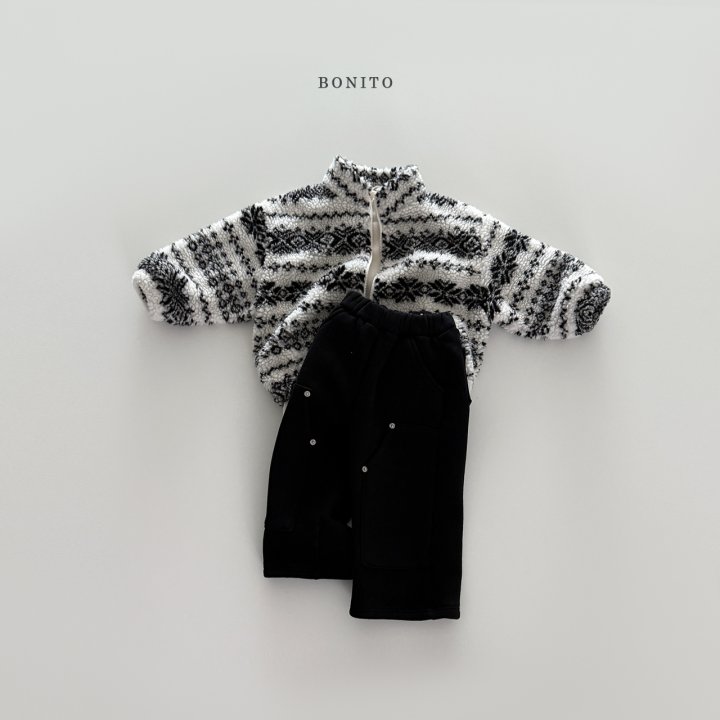 Bonito - Korean Children Fashion - #magicofchildhood - Snowflake Fleece Zip-Up - 5