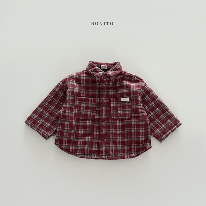 Bonito - Korean Children Fashion - #littlefashionista - Check Bonding Shirt - 4