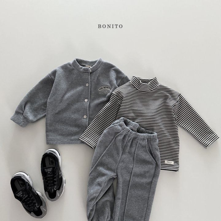 Bonito - Korean Children Fashion - #minifashionista - Winter Cardigan Jogger Set - 6