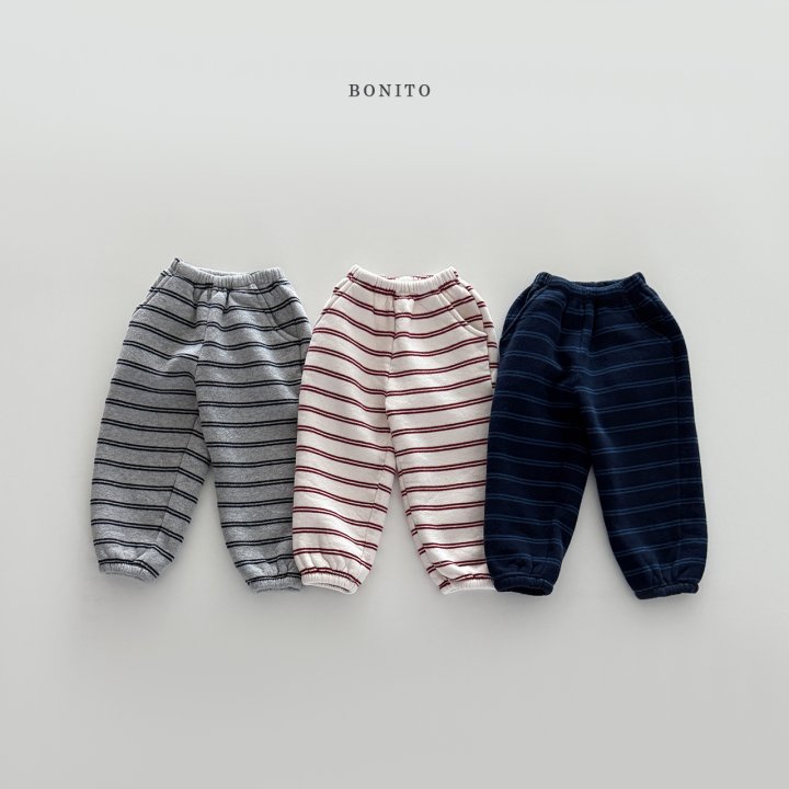 Bonito - Korean Children Fashion - #minifashionista - Double Stripe Jogger Pants - 3