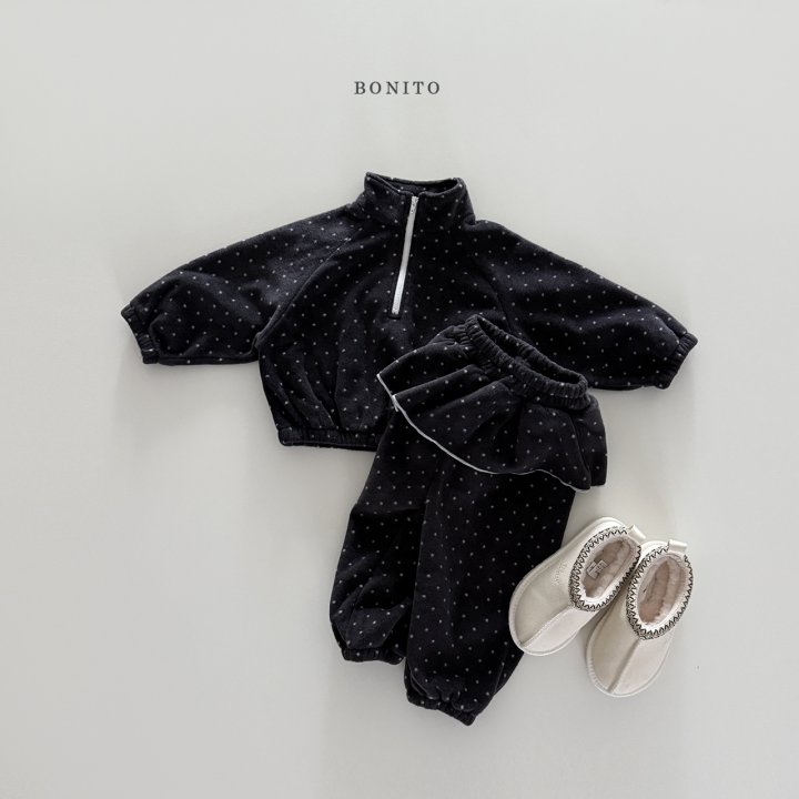 Bonito - Korean Children Fashion - #minifashionista - Polka Lovely Jogger Set (Kids) - 8