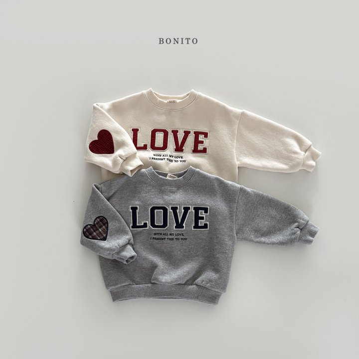 Bonito - Korean Children Fashion - #minifashionista - Love Heart Sweatshirt