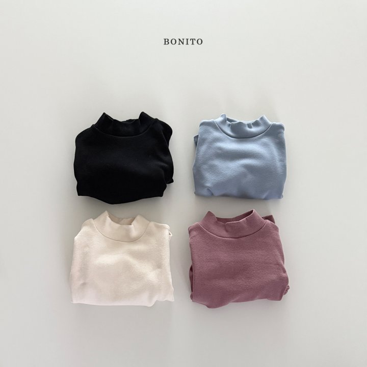 Bonito - Korean Children Fashion - #magicofchildhood - Plain Turtleneck Tee - 4