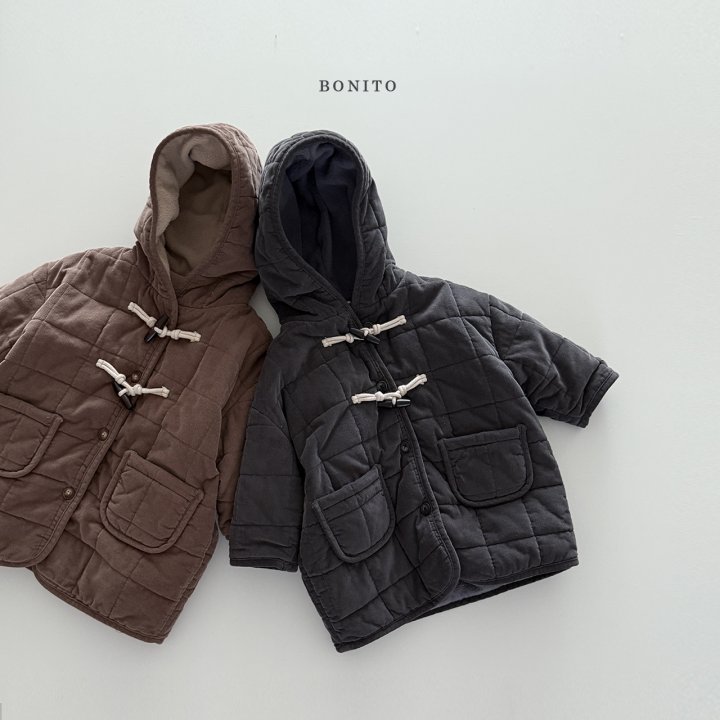 Bonito - Korean Children Fashion - #minifashionista - Corduroy Quilted Toggle Coat (Kids) - 3