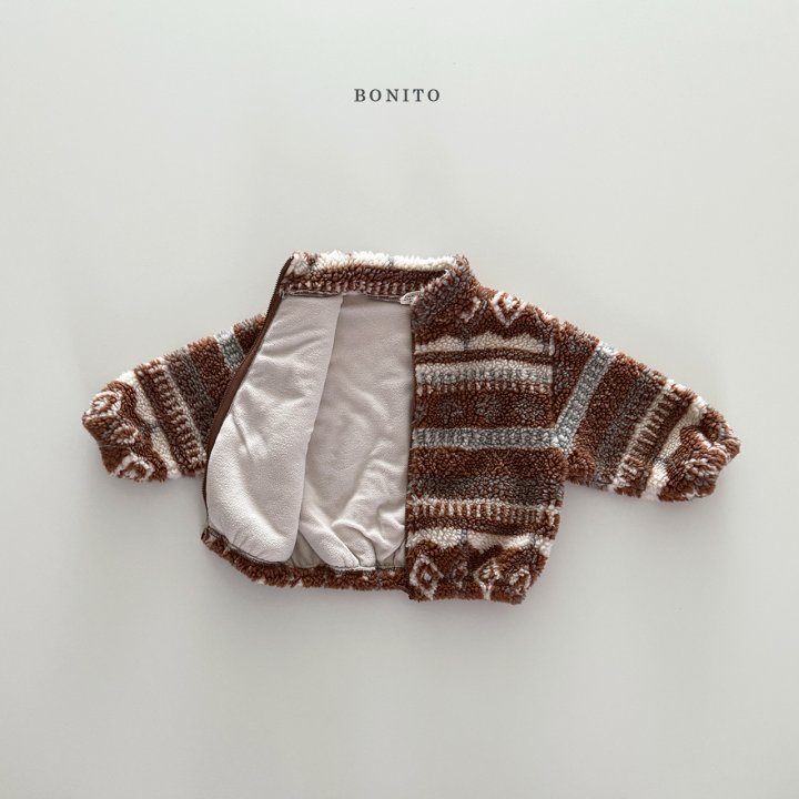 Bonito - Korean Children Fashion - #prettylittlegirls - Nordic Fleece Zip-Up - 6