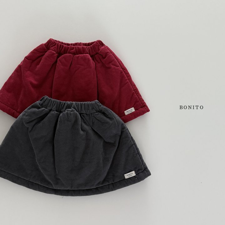 Bonito - Korean Children Fashion - #prettylittlegirls - Corduroy Bonding Skirt - 3