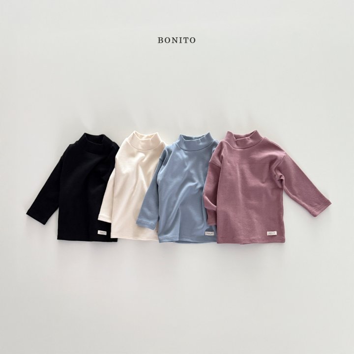 Bonito - Korean Children Fashion - #prettylittlegirls - Plain Turtleneck Tee - 5