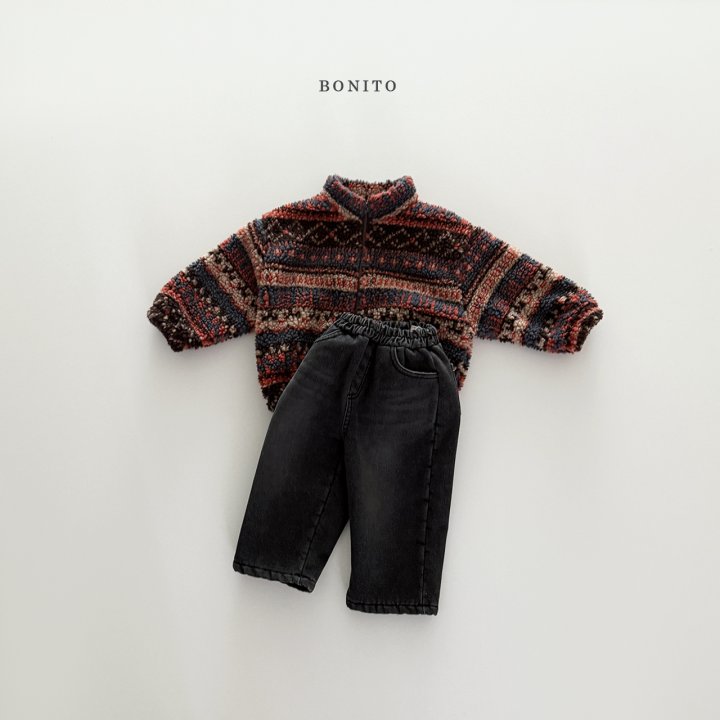 Bonito - Korean Children Fashion - #todddlerfashion - Nordic Fleece Zip-Up - 7