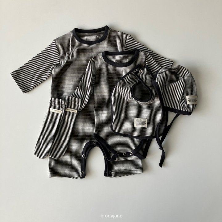 Brody Jane - Korean Baby Fashion - #babyboutique - Stripe Cozy Bib - 3