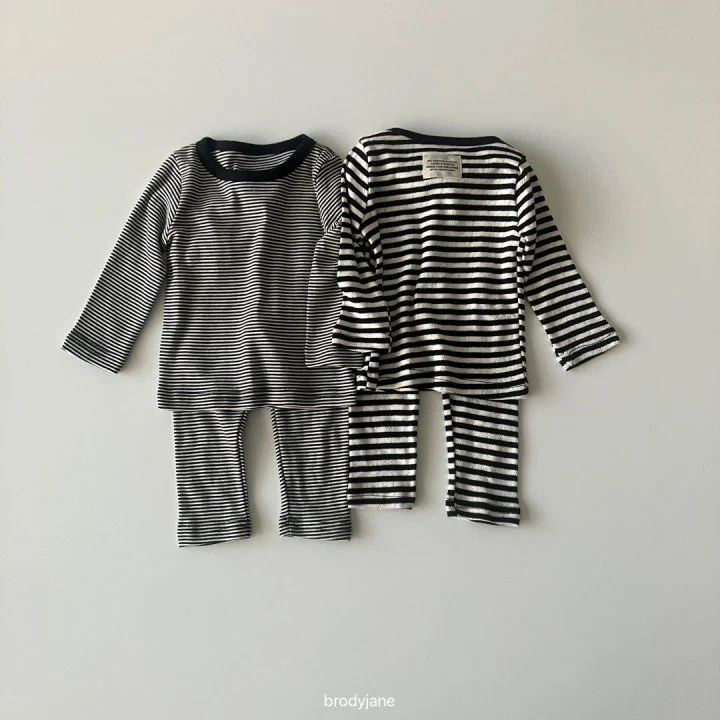 Brody Jane - Korean Baby Fashion - #babyclothing - Stripe Cozy Bodysuit - 7