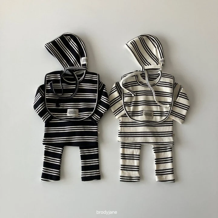 Brody Jane - Korean Baby Fashion - #babyfashion - Acne Stripe Bodysuit - 7