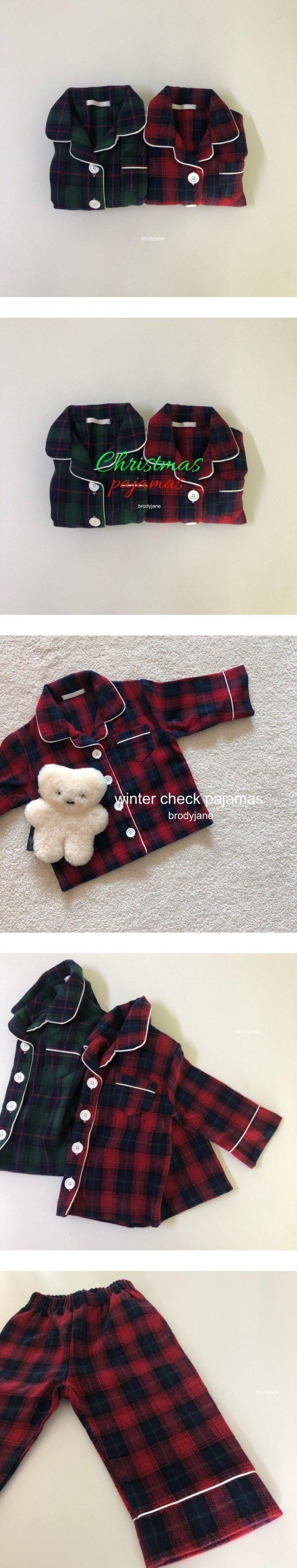 Brody Jane - Korean Baby Fashion - #babyfashion - Wool Check Pajamas