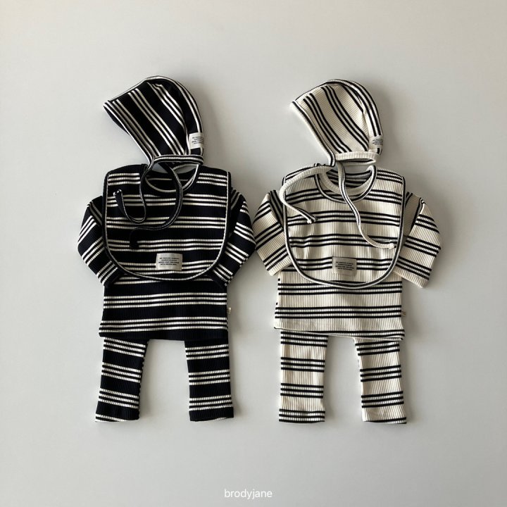 Brody Jane - Korean Baby Fashion - #babyfever - Acne Stripe Bonnet - 7