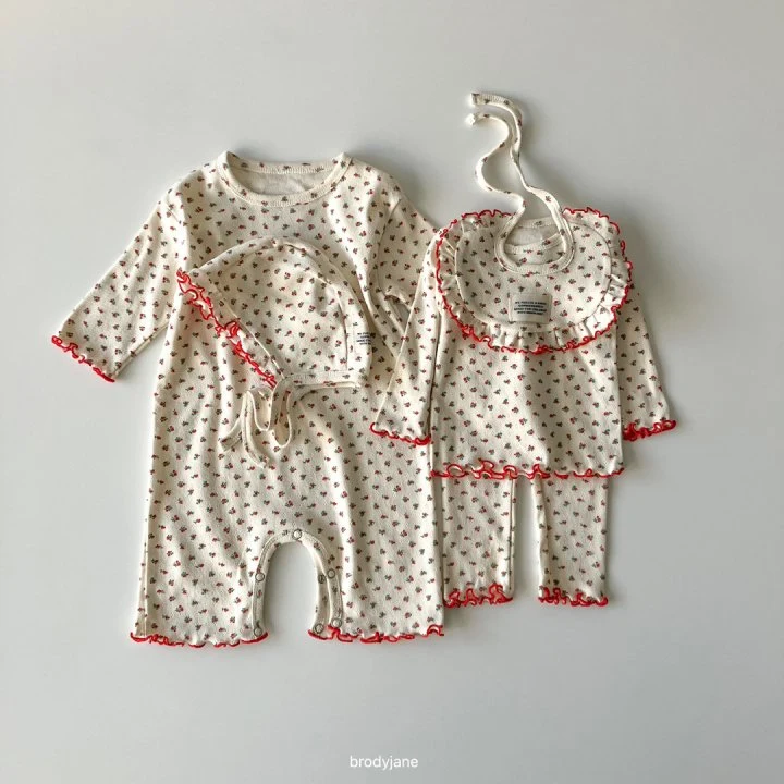 Brody Jane - Korean Baby Fashion - #babyfever - Cozy Floral Wave Bodysuit