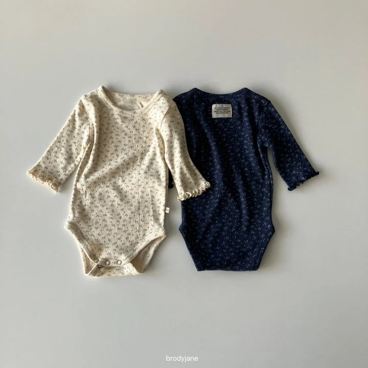 Brody Jane - Korean Baby Fashion - #babyfever - Floral Wave Knit Set-up - 3