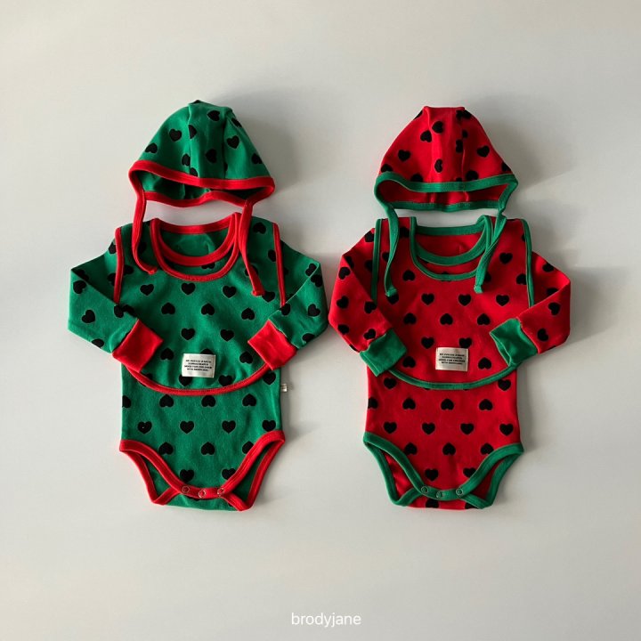 Brody Jane - Korean Baby Fashion - #babyfever - Christmas Heart All-In-One - 8