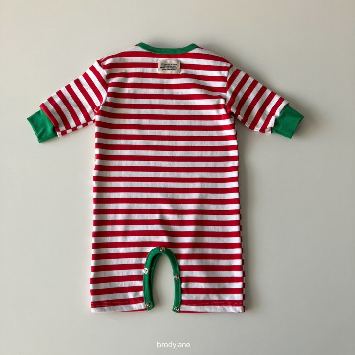 Brody Jane - Korean Baby Fashion - #babygirlfashion - Christmas Stripe Bib - 8
