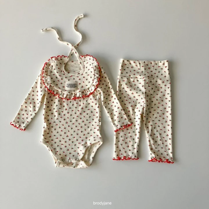 Brody Jane - Korean Baby Fashion - #babylifestyle - Cozy Floral Wave Bodysuit - 3
