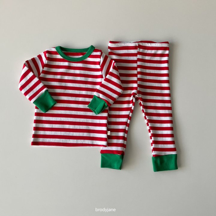Brody Jane - Korean Baby Fashion - #babylifestyle - Christmas Stripe Bib - 9
