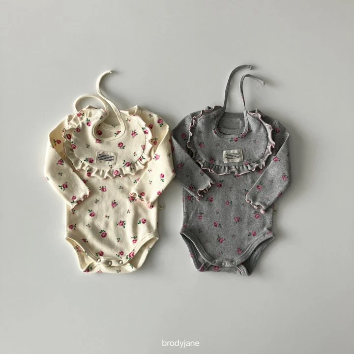 Brody Jane - Korean Baby Fashion - #babylifestyle - Peach Rose Bodysuit - 2
