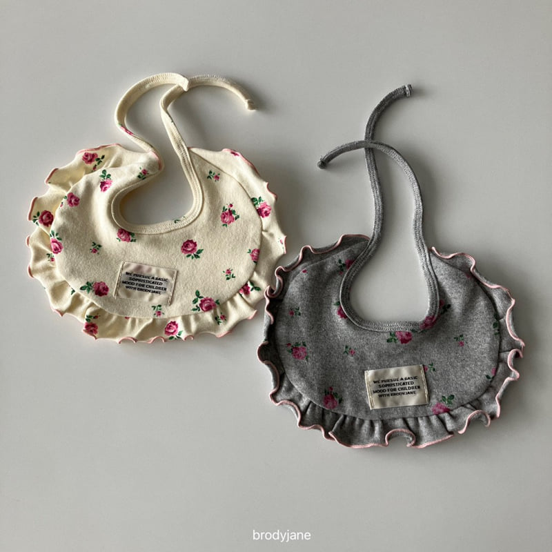 Brody Jane - Korean Baby Fashion - #babyoninstagram - Peach Rose Bib